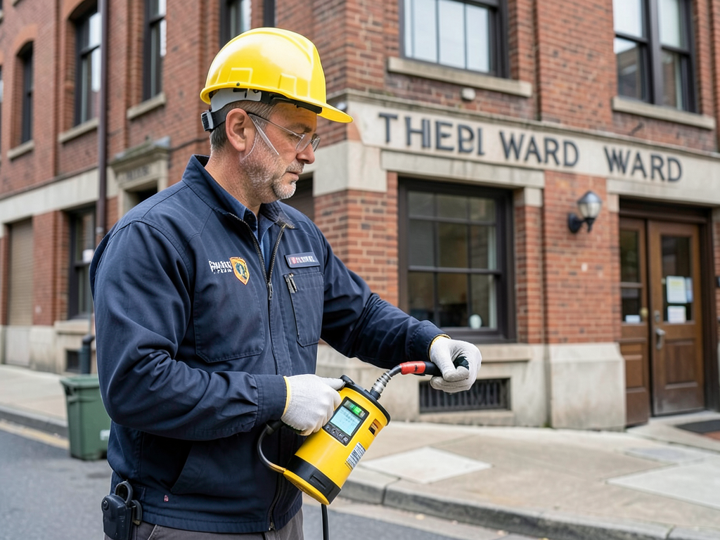 Emergency gas line repair in the third ward and ho