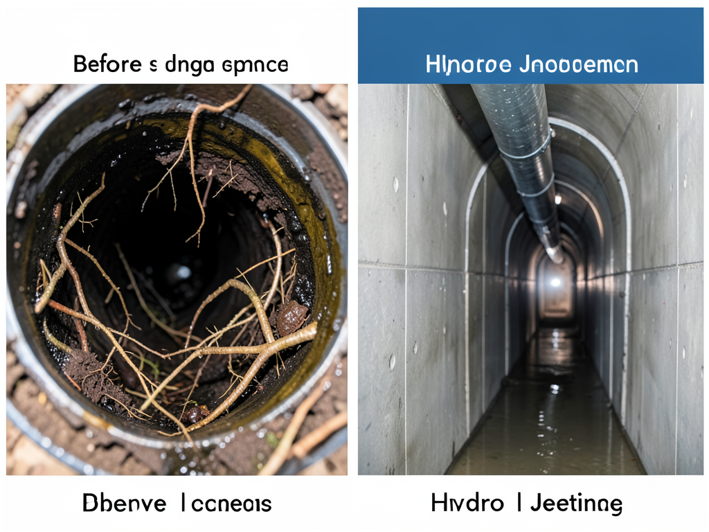 Hydro jetting services to clear out your main sewer line in Brown Deer