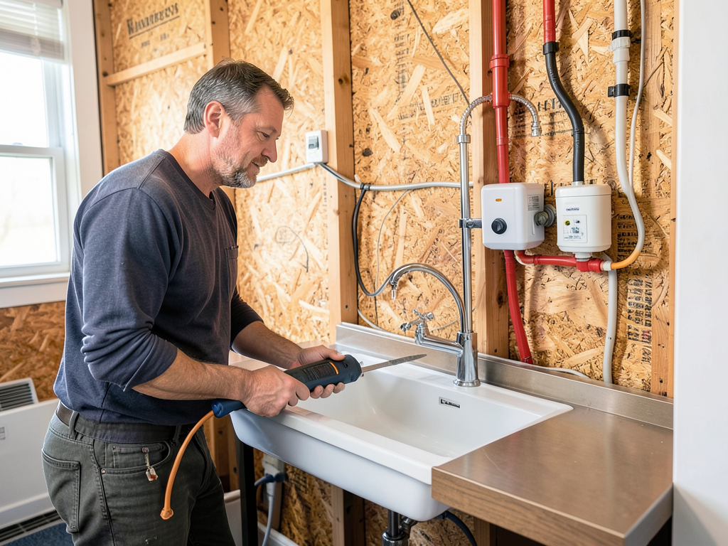 Setting up a coffee bar sink in your Wauwatosa home office